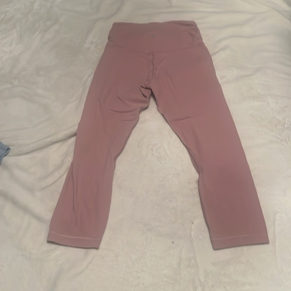 Lululemon Align Crop 21" *Cross Waist Pink Taupe 6 - Picture 6 of 8